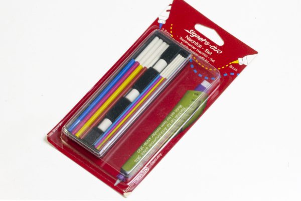 RECAMBIO PORTAMINAS SIGNET DUO CERA COLOR/BLANCO 3